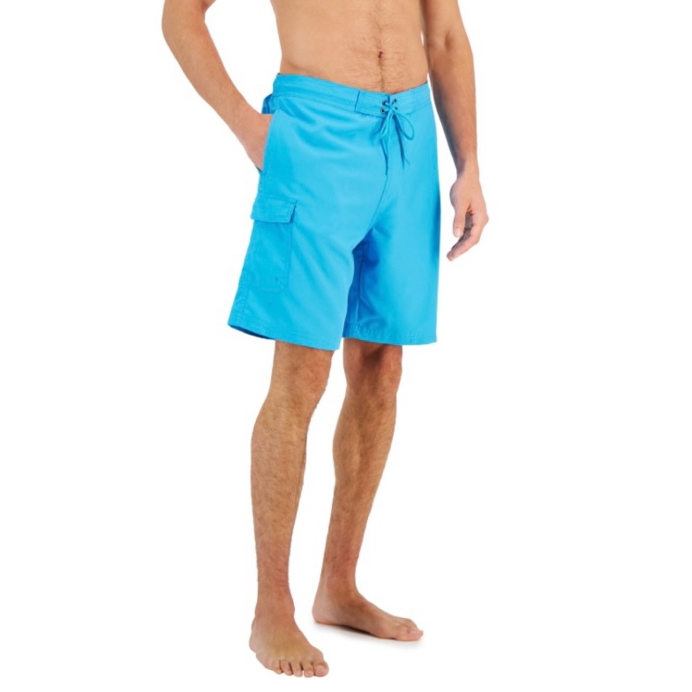 Club Room Men's Solid Quick-Dry 9 Board Shorts